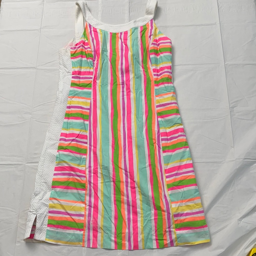 Lilly Pulitzer Neon Stripes Sundress 12